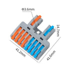 Wire Connector Quick Splitter Splicing Universal Conductor Wiring Cable Terminal Block Electrical Connectors