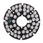 48PCS IR LED 850NM Illuminator Board – 60mm Night Vision Light for CCTV Surveillance Camera Housing, 50° Viewing Angle