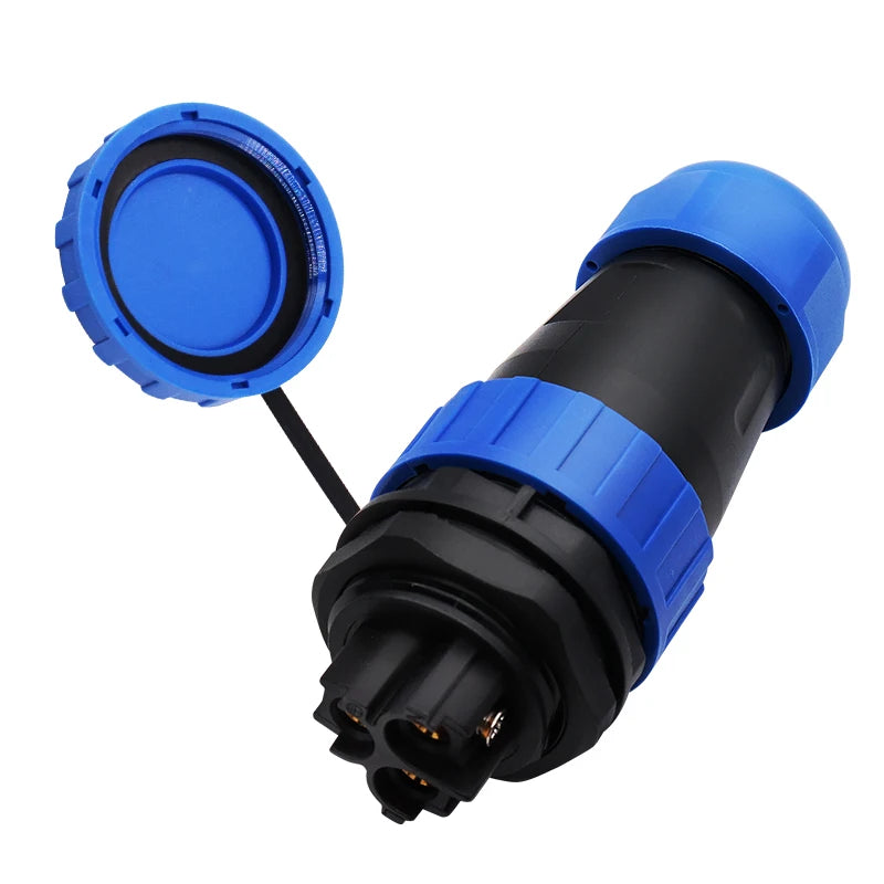 Waterproof IP68 Aviation Plug LD20-2/3/4/5/6/7 Pin No-welding Screw crimp Wire cable Connector Male Plug and Female Socket