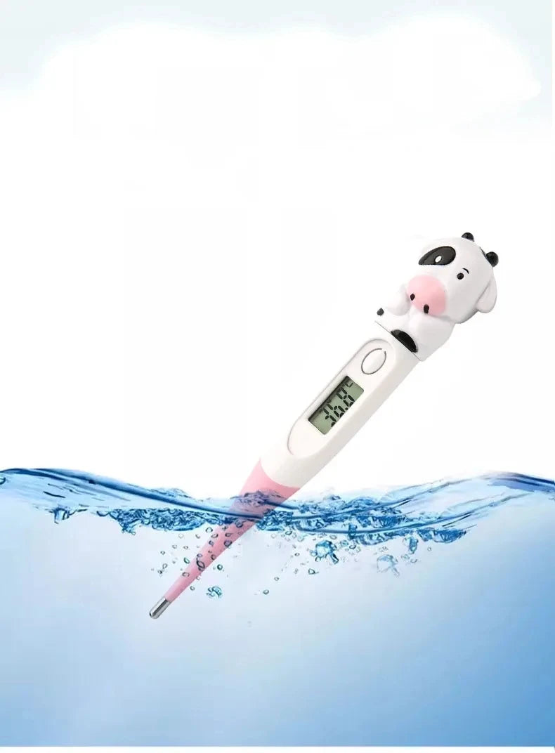 Hot Selling Cute Animal Digital Thermometer Waterproof Flexible Tip Fast Accurate Reading Baby Oral Armpit Temperature Checker