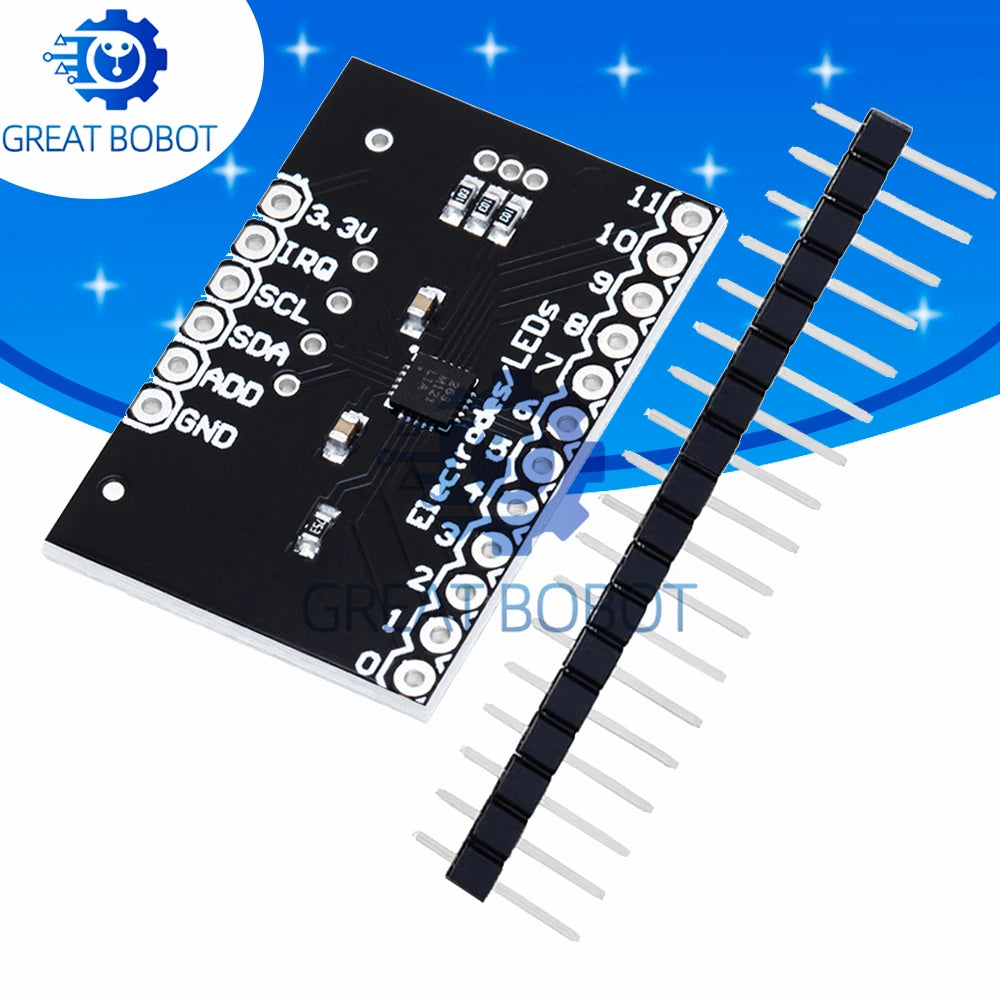 BS MPR121 Breakout V12 Capacitive Touch Sensor Controller Module-I2C Keyboard for Arduino Development Boards