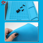 S-150-USA Warehouse Heat Resistant Silicone Soldering Mat Anti-static Insulation Work Pad For Phone Laptop Electronic Repair Maintenance Platform