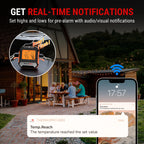 ThermoPro TP904 Bluetooth-connected APP Wireless 135M Dual Probes Digital Meat Thermometer, Kitchen Thermometer with Alarm Timer