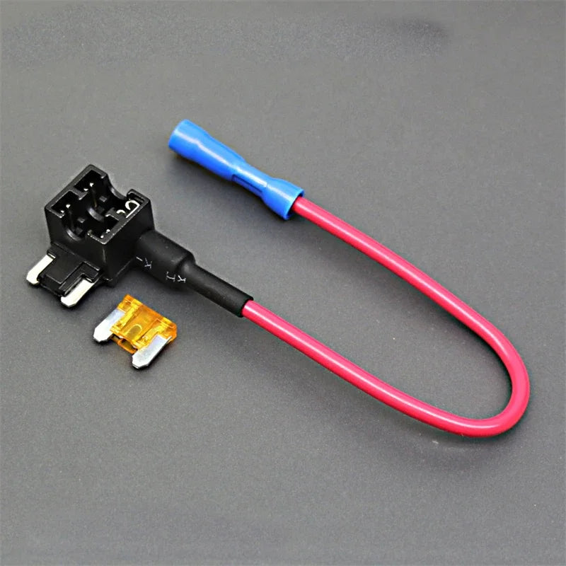 BEECHIP 12V Fuse Holder Add-a-circuit TAP Adapter Micro2 Mini Small Standard ATM APM Blade Auto Fuse  with 10A Blade Car Fuse
