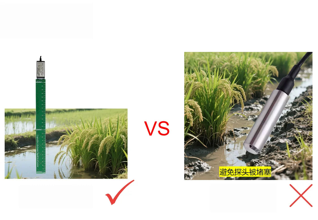 High precision agricultural irrigation capacitive liquid level sensor rice field and fish pond water level monitoring waterproof
