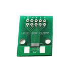 1PC FPC Connector 10PIN Flexible Cable Adapter Board FFC To 2.54mm Straight Plug Soldered With 0.5mm Spacing Socket PCB