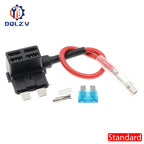12V Fuse Holder Add-a-circuit TAP Adapter Micro Mini Standard Ford ATM APM Blade Auto Fuse with 10A Blade Car Fuse with holder