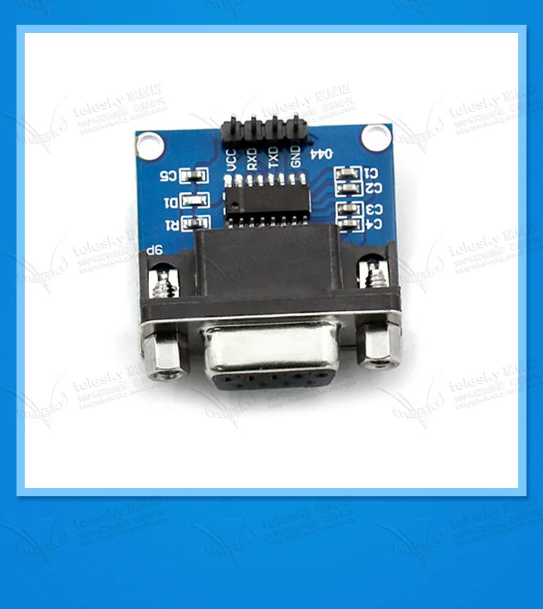 RS232 To TTL Module, 2nd Generation Serial Module, Download Line, Small Board, Brush Board, MAX3232, Send 4 DuPont Lines.