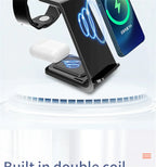 3 in 1 Wireless Charger Stand Fast Charging Dock Station for iPhone 15 14 13 12 11 X 8 Apple Watch 8 7 6 iWatch Airpods Pro