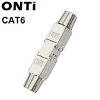 ONTi-Cable Extender Junction Adapter, RJ45 Lan Cable Extension Connector, Full Shielded Toolless Connection Box