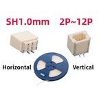 50pcs SH1.0mm/MX1.25mm/ZH1.5mm/PH2.0mm/XH2.54mm horizontal and vertical SMT SMT 2/3/4/5/6/7/8/9/10/11/12Pin