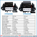 LCTC Solid State Relay Module 2 Or 4 Channels Relay DC TO AC DC TO DC 5A Common Positive Common Negative SSR DIN Mounted Relay