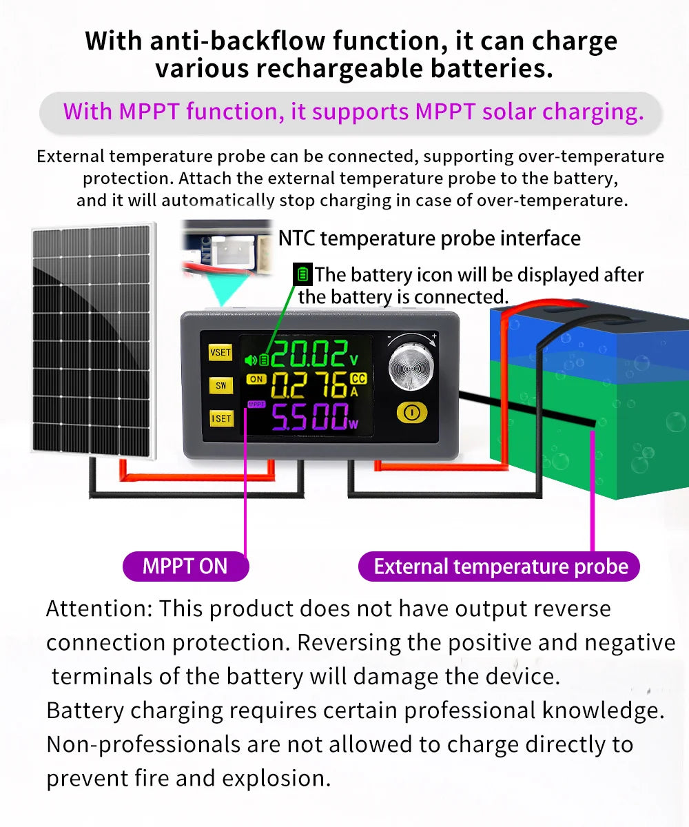SK150 SK120 SK60 SK150S Buck Boost Converter 150W 120W 60W CNC CC CV MPPT Power DC Adjustable Regulated Solar Charging Module