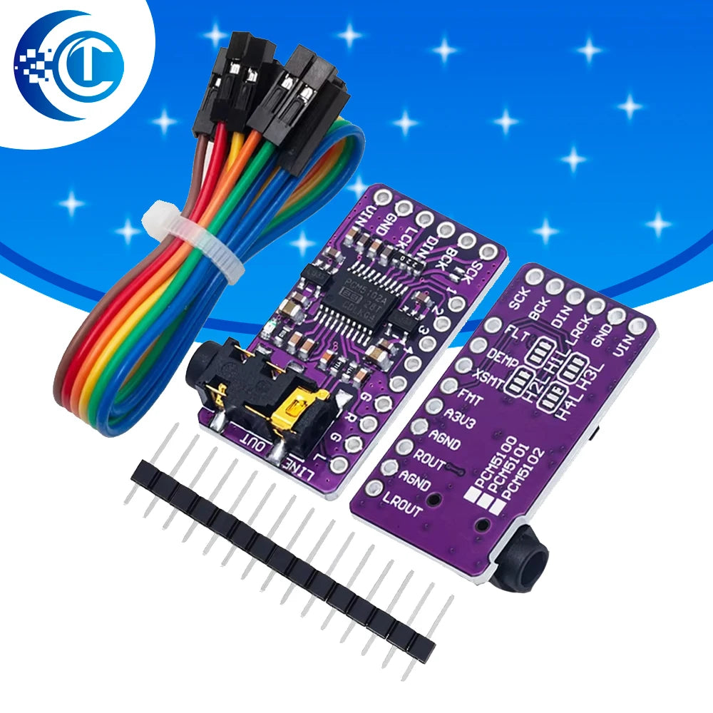 Interface I2S PCM5102A DAC Decoder GY-PCM5102 I2S Player Module For Raspberry Pi PHAT Format Board Digital PCM5102 Audio Board