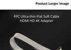 Ribbon Flat FPV HDTV-compatible Cable HDMI-4K HD Male Female 90 Degree Adapter 5cm-1m FPC Pitch 20pin Aerial Photograph FFC Wire