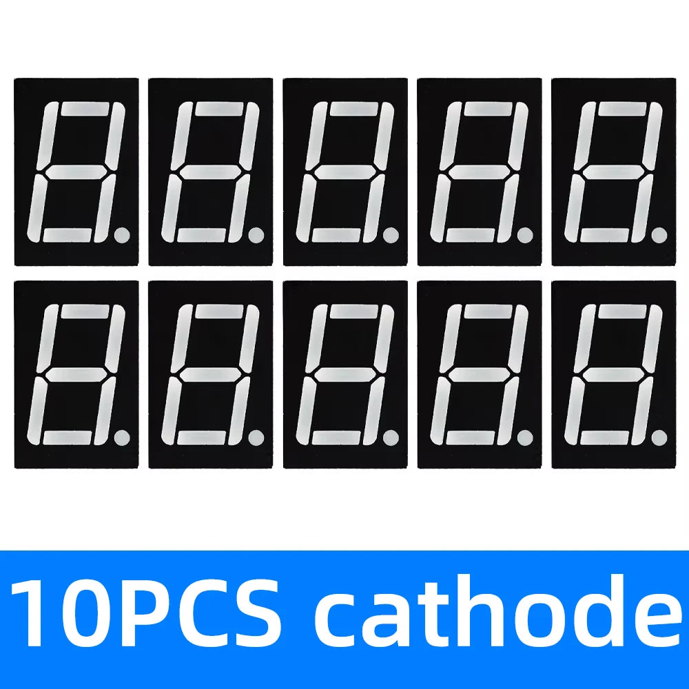 0.56 inch 1bit Common Cathode Digital Tube Red LED Digit Display 7 Segment 0.5inch 0.5 0.56 inch 0.56'' 0.56in