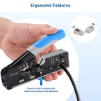 ZOERAX RJ45 Ethernet Crimping Tool for CAT8 Cat7 Cat6a Cat6 Cat5e Ethernet Connectors with wire stripping and cutting functions