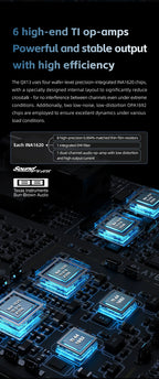 FiiO QX13 HIFI Portable Headphone Amplifier AMP Hi-res Desk TOP-grade Decoder USB DAC ES9027PRO DSD512 PCM768K 900WM