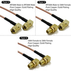 RG316 SMA to SMA Male Female Right Angle RF Coaxial Extension Cable Pigtail for WiFi 3G 4G GSM Antenna