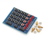 4X4 Matrix Keyboard For Arduino Array Module 16 Key Push Buttons Tastatur Switch Keypad Panel 4*4 Tasten 8LEDs Accessory DIY Kit