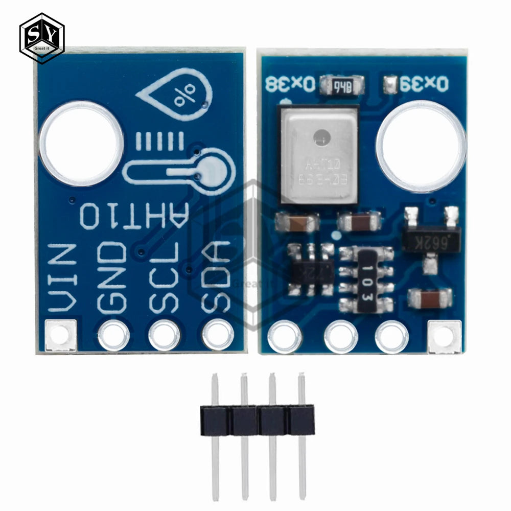 ‌AHT10 I2C Digital Temperature/Humidity Sensor – High-Accuracy Module Compatible with DHT11/SHT20/AM2302