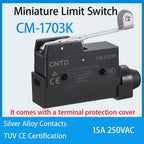 CNTD CM-1703 CM-1703K CM-1703N Micro Switch Limit Switch Travel Switch Self-Resetting Long Handle Roller Snap Action Electrical