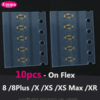 10pcs Battery FPC Connector Flex Cable For iPhone 14 15 Plus 13 12 11 Pro Max 7 6S X XR 8 Plus Clip Plug