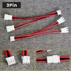 XH2.54 Y-Splitter Cable Male to 2 Female Connector 26AWG Fan Cable 2Pin 3Pin 4Pin 5Pin 6Pin Power Extension Cord Terminal Cable
