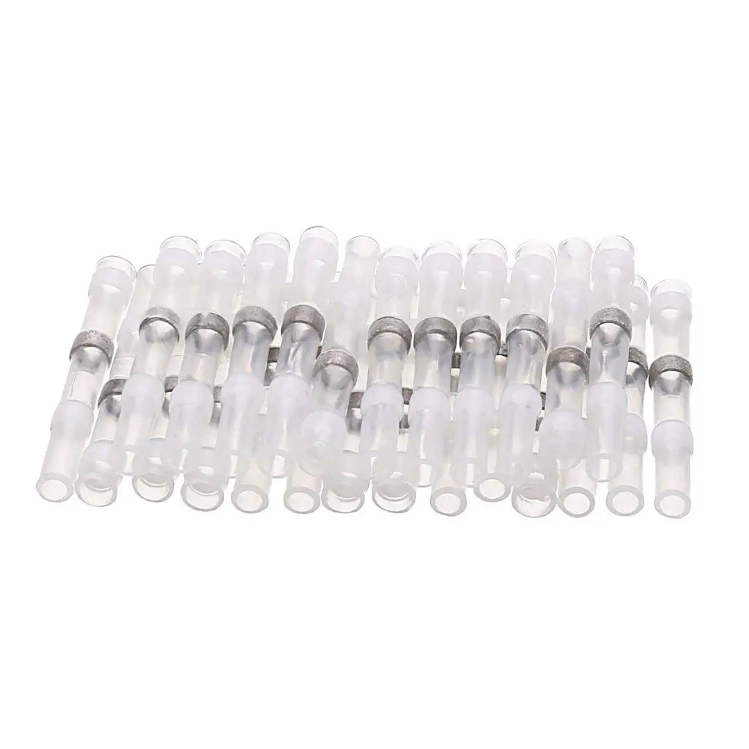 1000/100PCS Waterproof Heat Shrink Butt Wire Connectors Tinned Copper Solder Seal Wire Terminals Thermal Shrinkage Sleeve Splice
