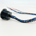 16MM 19MM 22MM IP68 316L stainless steel or  Black aluminum Waterproof RGB 3 color piezo push button switch PS223P10YSS1RGB24T