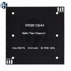 ‌WS2812 8x8 RGB LED Matrix – 64 Programmable 5050 Addressable LEDs with Arduino/Raspberry Pi
