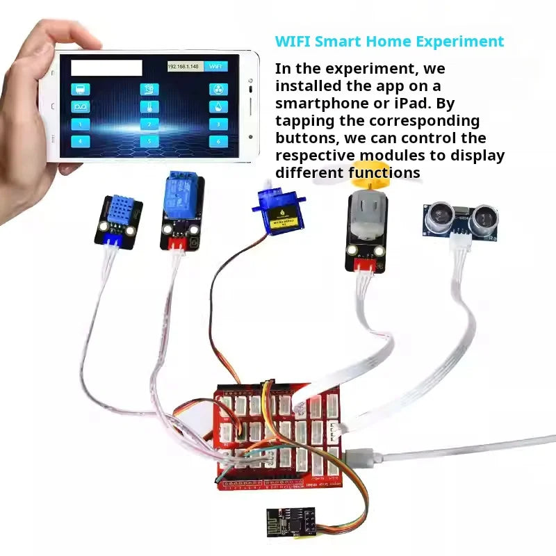 Arduino UNO R3 Starter Kit for Beginners Learning Sensor Module DIY Maker Kit with Mixly