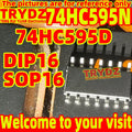 200-20pcs New 74HC595N SN74HC595N 74HC595D SN74HC595D DIP16 SOP16