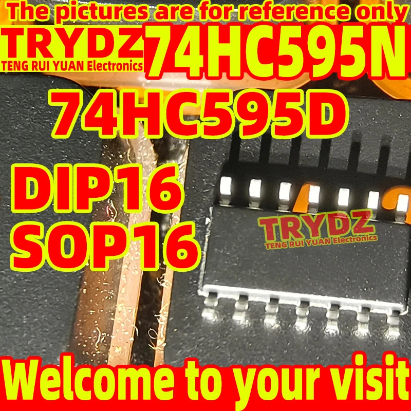 200-20pcs New 74HC595N SN74HC595N 74HC595D SN74HC595D DIP16 SOP16