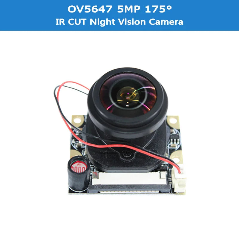 Raspberry Pi Night Vision Camera with 2 Infrared Light 5MP OV5647 Webcam 75 175 IR-CUT Camera for Raspberry Pi 4B 3B+ 3B Zero