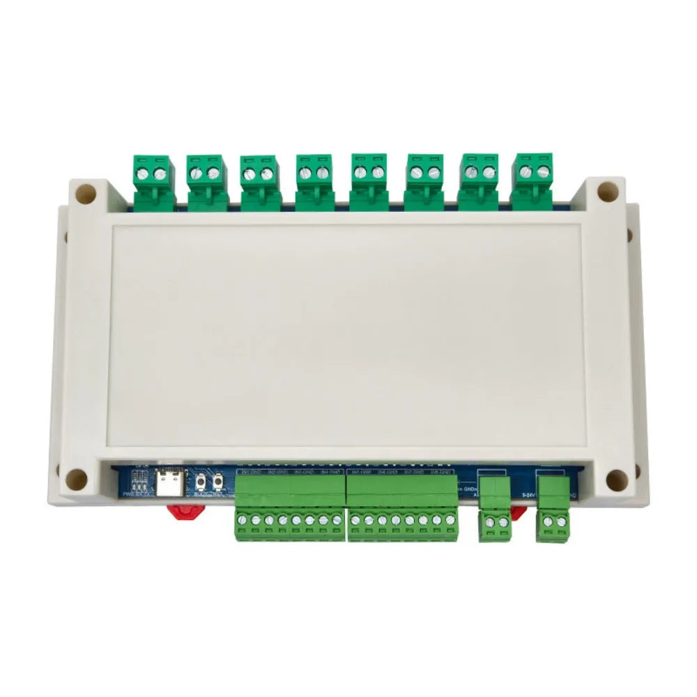 ESP32 Modbus RTU 8CH MOSFET Module RS485 TTL UART 8 Opto-Isolated Input CH340 WiFi BT Type-C & 7-24VDC Dual Dual Power Supply
