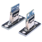 10pcs USB 3.1 Type C Socket With Screw Fixing Plate Type-C USB Jack 3.1 Type-C 2Pin 4Pin Female Connector Jack Charging Port