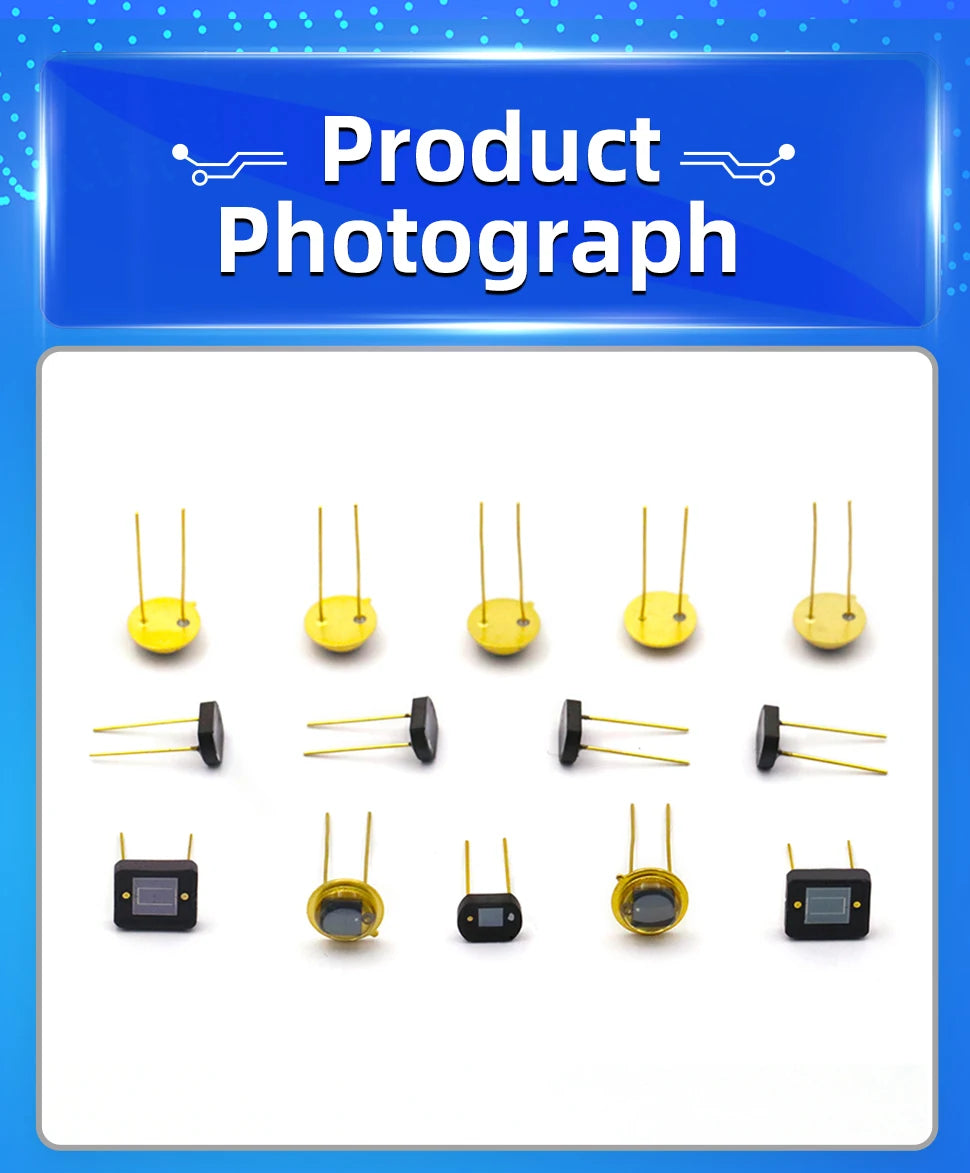 1PCS 2DU6 6x6 Silicon Photo Sensor Solar Cell 2DU3 3x3 Silicon Photo Cell 2CU84