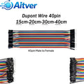 40Pin Dupont Jumper Wire Male to Male Female to Female Male to Female Cable for Arduino Breadboard DIY Electronics Kit