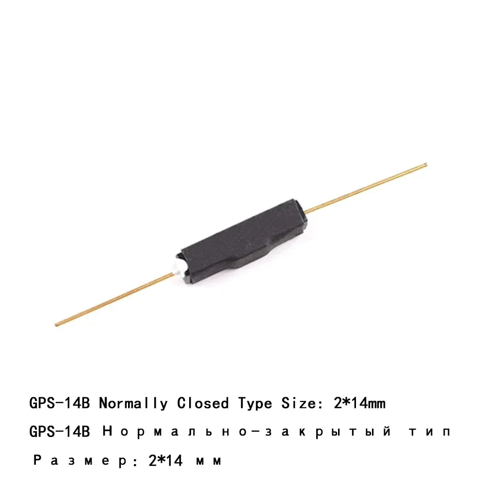 100pcs Reed Switch Magnetic Switch Normally Open Normally Closed NO NC Magnetic Conversion Sensor Induction Switch 4*28MM 1.8*10