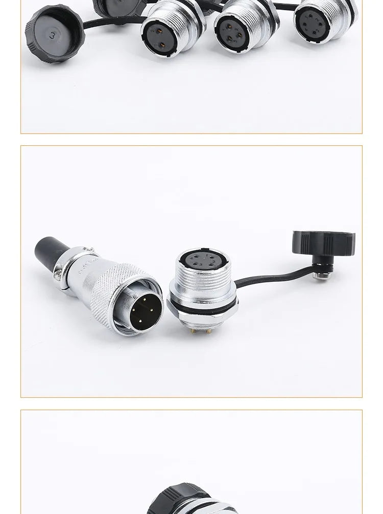 WEIPU WS16 TQ Male Plug 2pin 3pin 4Pin 5Pin 7Pin 9Pin 10Pin Signal Adapter Power Circular Connector Waterproof IP65 M16