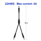 Splitter DC Power Cable 1 To 2/3/4/5/6/8 Way 5V 12V Male Female 5.5x2.1mm DC Plug Extension Wire For LED Strip Light Camera CCTV