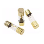 5Pcs 10x38mm Gold Plated Glass AGU Fuse 10A 15A 20A 25A 30A 40A 50A 60A 70A 80A 100A Car Audio Amp Amplifier Car Fuses