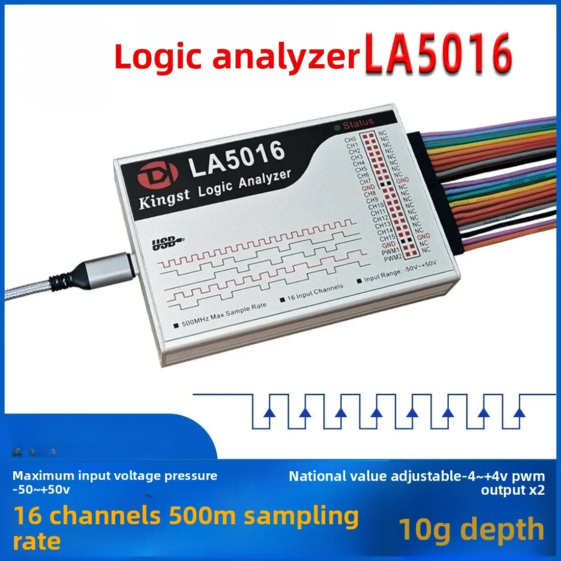 Stable Logic Analyzer LA1010 LA2016 LA5016 LA5032 Protocol Analysis Multilingual Switching 007
