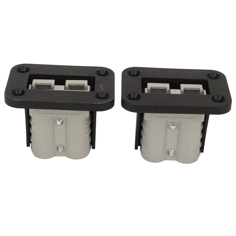 2pcs 50A Plug Mounting Panel Flame Retardant Embedded Connectors Flush Mount Recessed Plate for Anderson Power SB50 Series Conne