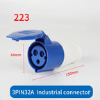 1 PCS 32A Aviation Industry Plug Socket Connector 3P/4P/5P IP44 Waterproof Surface Installation Wireless Concealed Installation