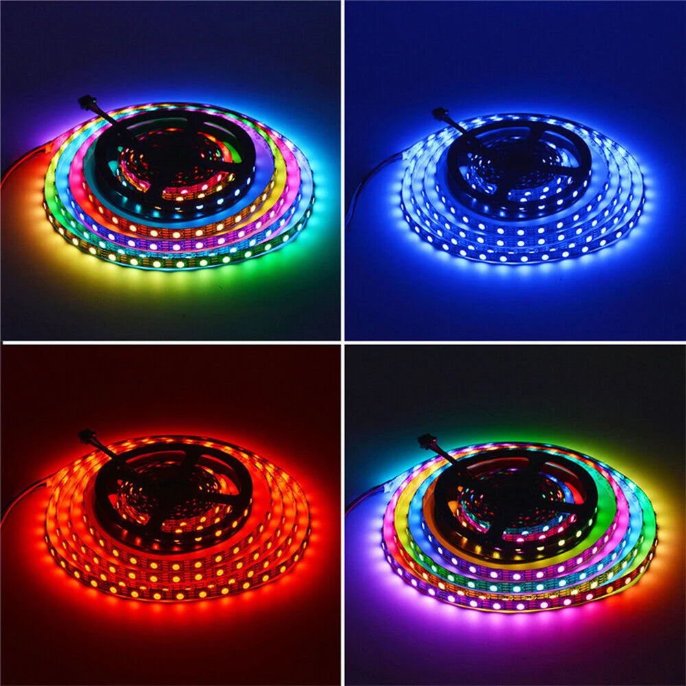 WS2815 DC 12V LED Pixels Strip Light 5050 RGB Individually Smart Addressable IC LED Dual-Signal 30/60/144 Pixels Led/m Tape