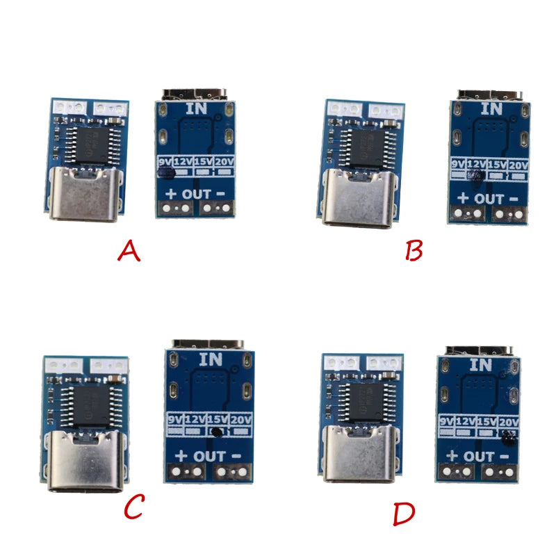 1pcs USB - C PD Trigger Board Module Fast Charge USB Type - C to 9V 12V 15V 20V High Speed Charger Power Delivery Boost Module