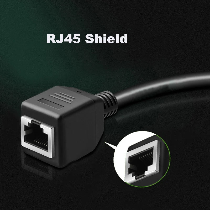 RJ45 Network Cable Splitter RJ45 Male to Female Plug Convert Wire LAN Ethernet Extension Cord 30cm 50cm 1m Network Line Adapter