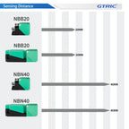 GTRIC Inductive Sensor NBB20/NBN40-U1-A2 Square Proximity Switch  NPN PNP 20MM 40MM Long Distance Metal Proximity Sensor Switch